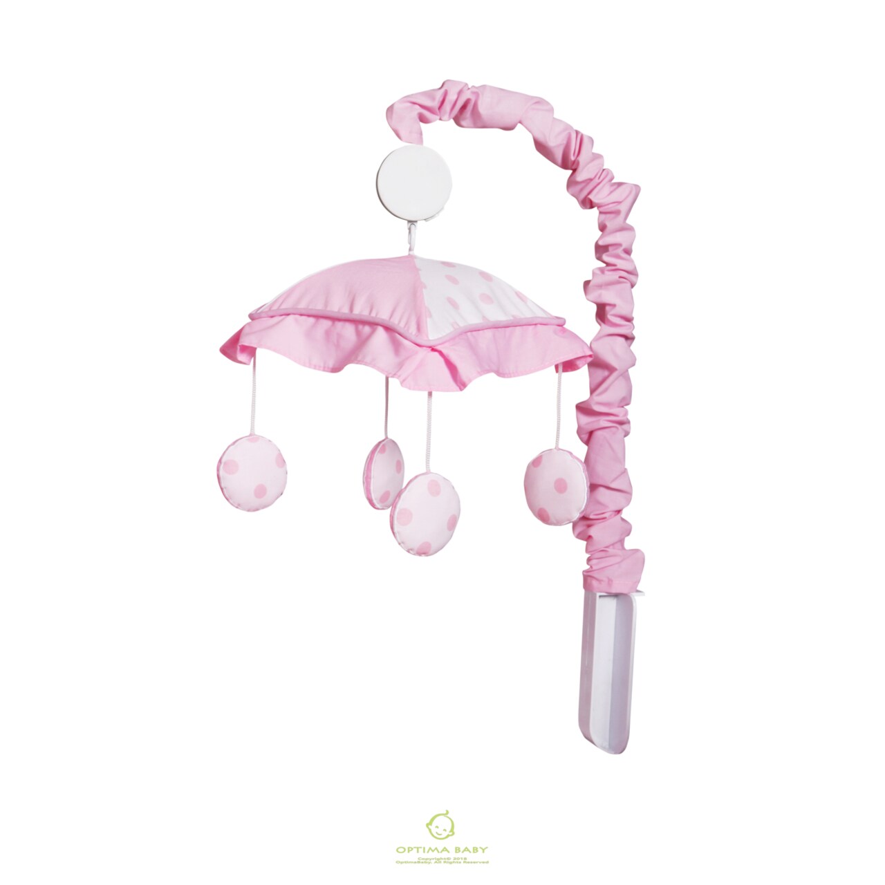 OptimaBaby GEENNY Pink Grey Chevron Musical Mobile Michaels